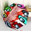Among Us Print Automatic Open Close Umbrella, Portable Foldable Umbrella, for Outdoor Commute Camping Trip, Ideal Birthday Gift