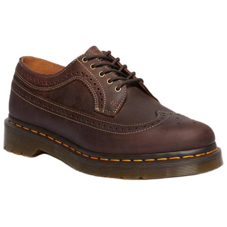 Dr. Martens Originals Leather 3989 YS Versatile Durable Low-Top Casual Shoes Unisex Casual Shoes Dark-Brown 40553201