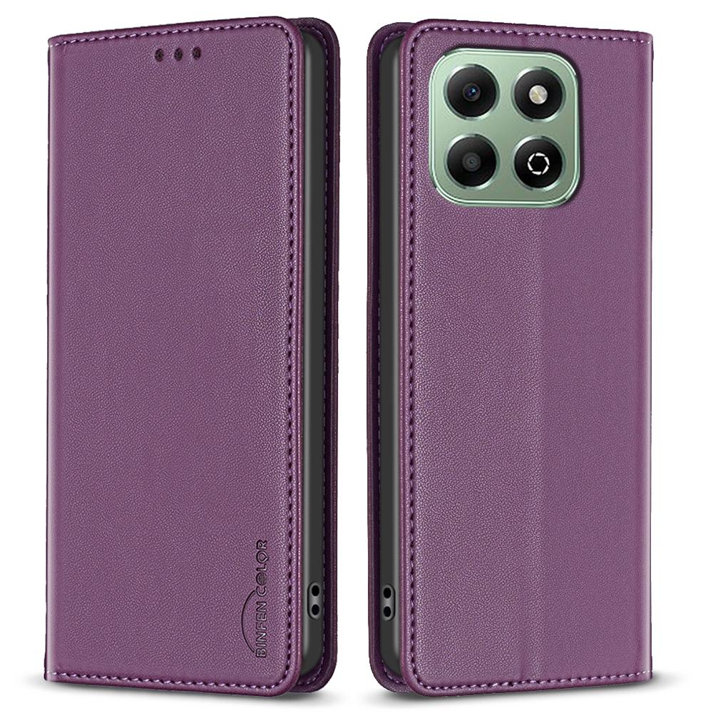 BINFEN COLOR BF18 For Honor X6b 4G Case Card Holder Stand Flip Leather Phone Cover