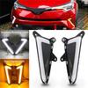 NEW-LED Daytime Running Lights Brake Light Lamp For Toyota C-HR CHR XLE Spare Parts DRL Bumper Lights