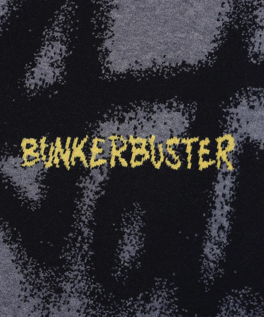 BUNKERBUSTER Lettering Halftone Pullover Knit Mq1Su042_Melange Grey