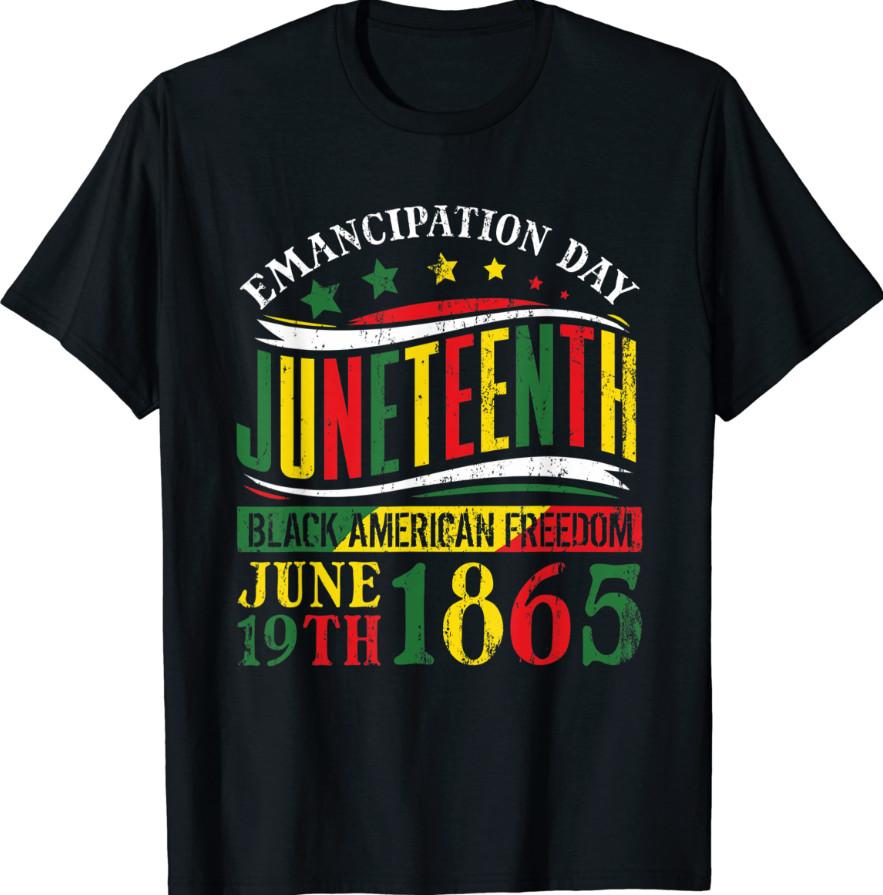 Juneteenth Black History Black Freedom 1865 T-Shirt S разноцветный