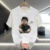 2024 Trendy Men's Cotton Short-Sleeve Round Neck Cartoon Print T-Shirt