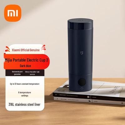 Taza eléctrica portátil Xiaomi con calefacción, enchufe CN (adaptador incluido)