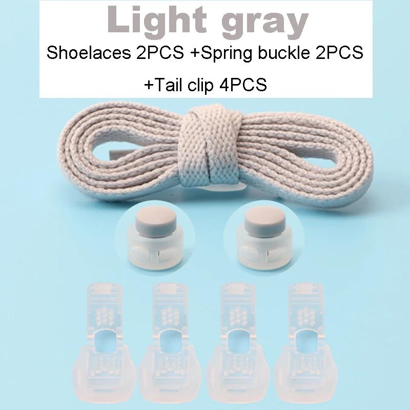 New No Tie Shoelace Classic Flat Shoelaces Bread Buckle Lock Shoe Laces for Sneakers Kids Adult Quick Lace for Shoes Accessories