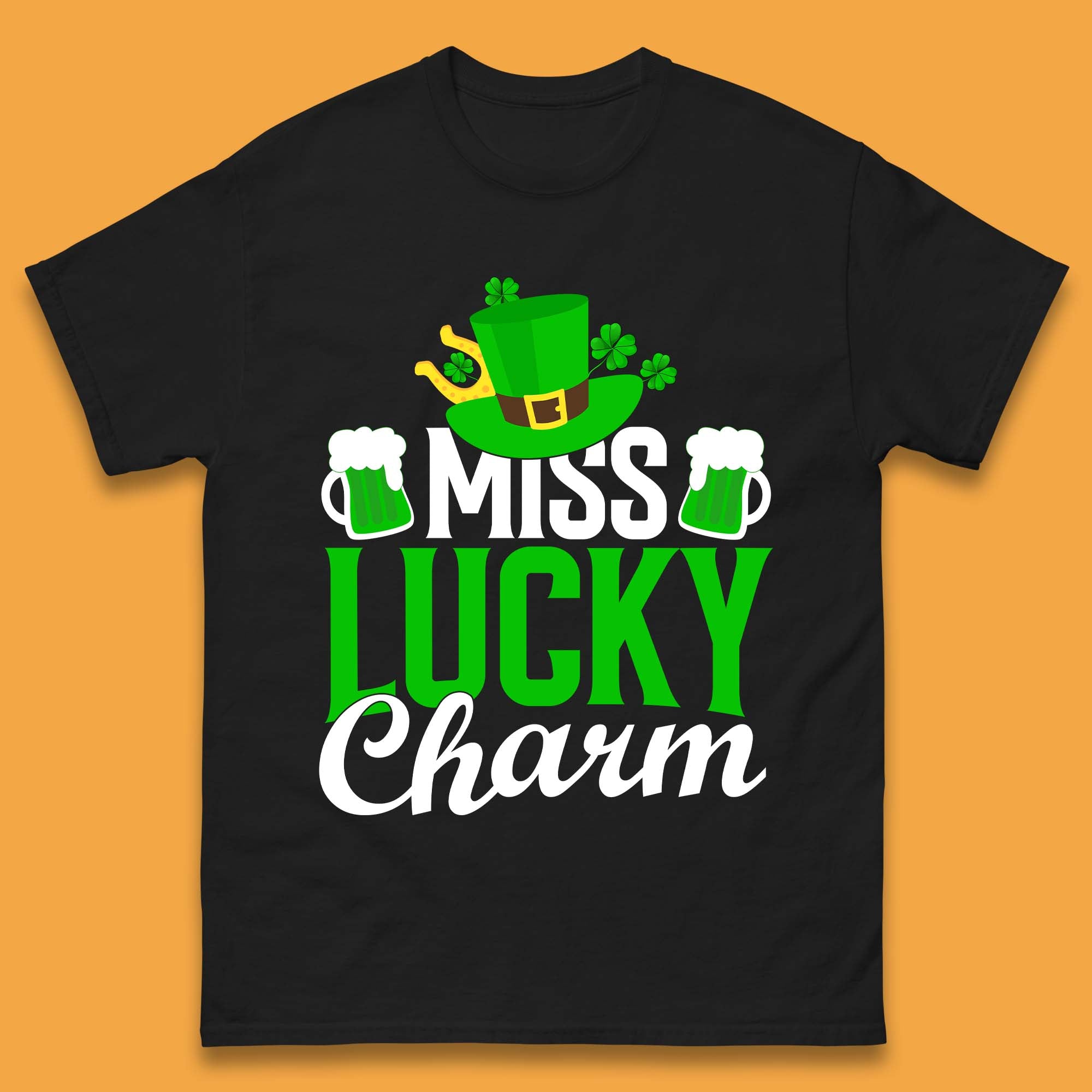 Miss Lucky Charm Men T-Shirt Womens Tops Tees 4XL