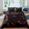 Black basketball quilt cover three-piece set 3D ball sports theme down quilt cover Europe and America