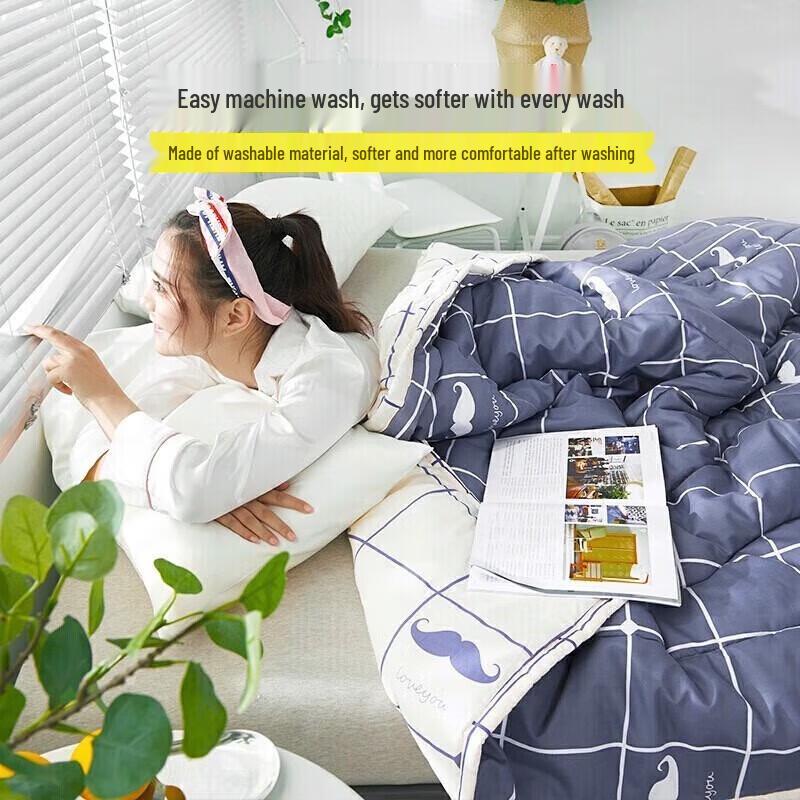 Nanjiren Machine Washable Summer Fiber Quilt