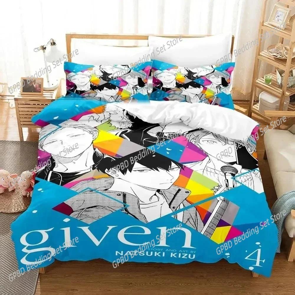 3D Print Anime Given Bedding Set For Bedroom Soft Modern Bedspreads Comefortable Kids Duvet Cover Quilt Cover And Pillowcase