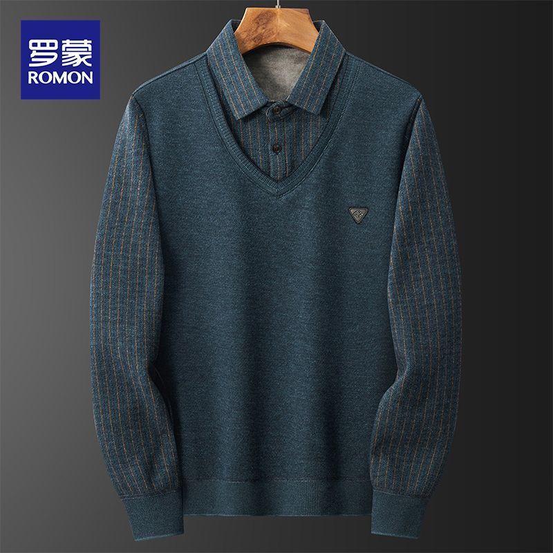 

Romon Men s Casual Pullover Top XL