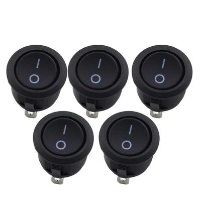 15Pcs/set ON/OFF 2Pins Round Rocker Switch Illuminated Car Dashboard Dash Boat Rocker Switches