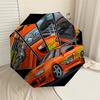 1PC car racing Umbrella-8-Rib Reinforced Portable Folding Travel Suitable for All Seasons Outdoor Daily Use  -J0380