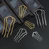 Iron Four Teeth Hairpin For DIY Jewelry Making Craft Accessories Material