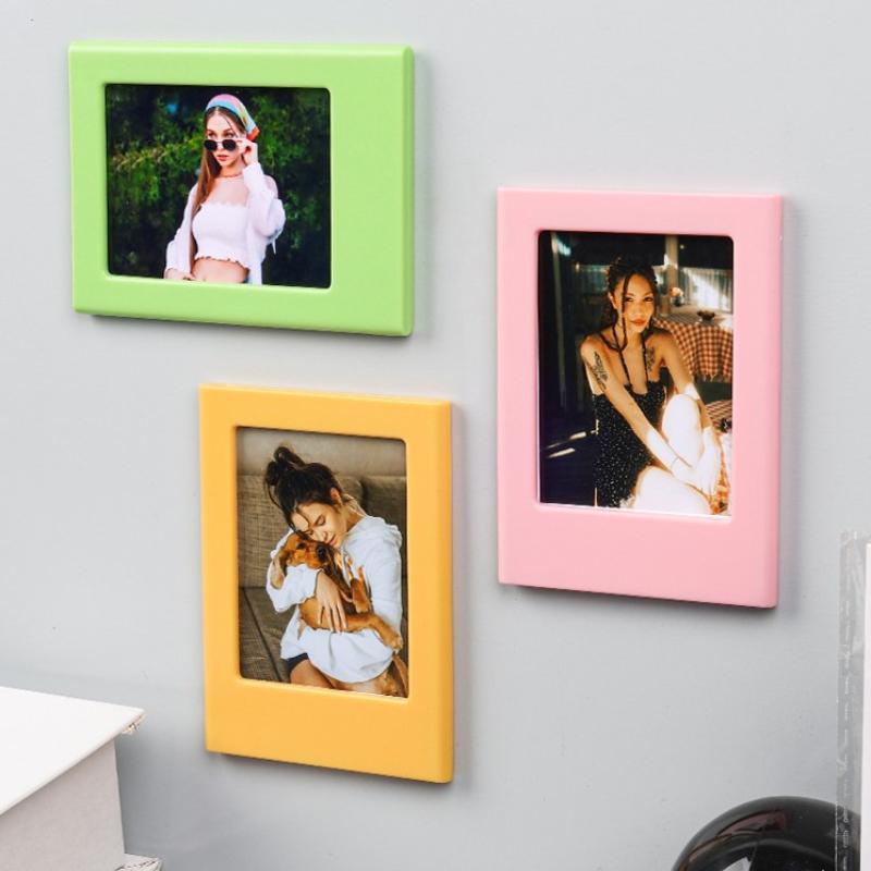 Manyetik Fotoğraf Çerçevesi Polaroid Fotoğraflar Tarzı Buzdolabı Mıknatısları Ofis Mutfak Çift Yatak Odası Süsleri