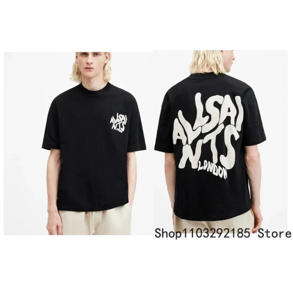 Summer Fashion New Short Sleeved T-shirt Street Simple Creative Chest Letter Printed Top for Men and Women Halloween T-shirt