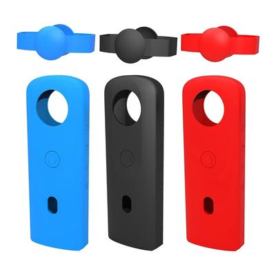 Silicone pour Étui pour Appareil Photo d'Action Panoramique 360 Ricoh Theta SC2 Protecteur avec Cache-Objectif pour Accessoire Ricoh Theta SC2