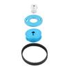 RC Belt Drive Gear Low Noise Rubber Belt Drive Transmission Gear Kit for TT02 Remote Control Car