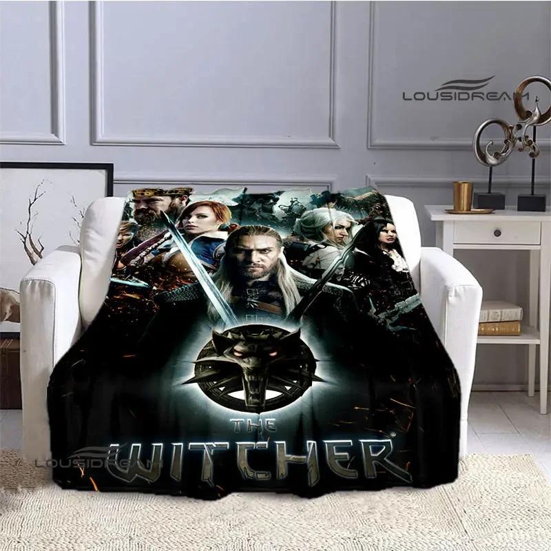 W-Witcher game Printing blanket Flange Warm blanket picnic blanket Home travel blanket bed linings Birthday Gift picnic blanket