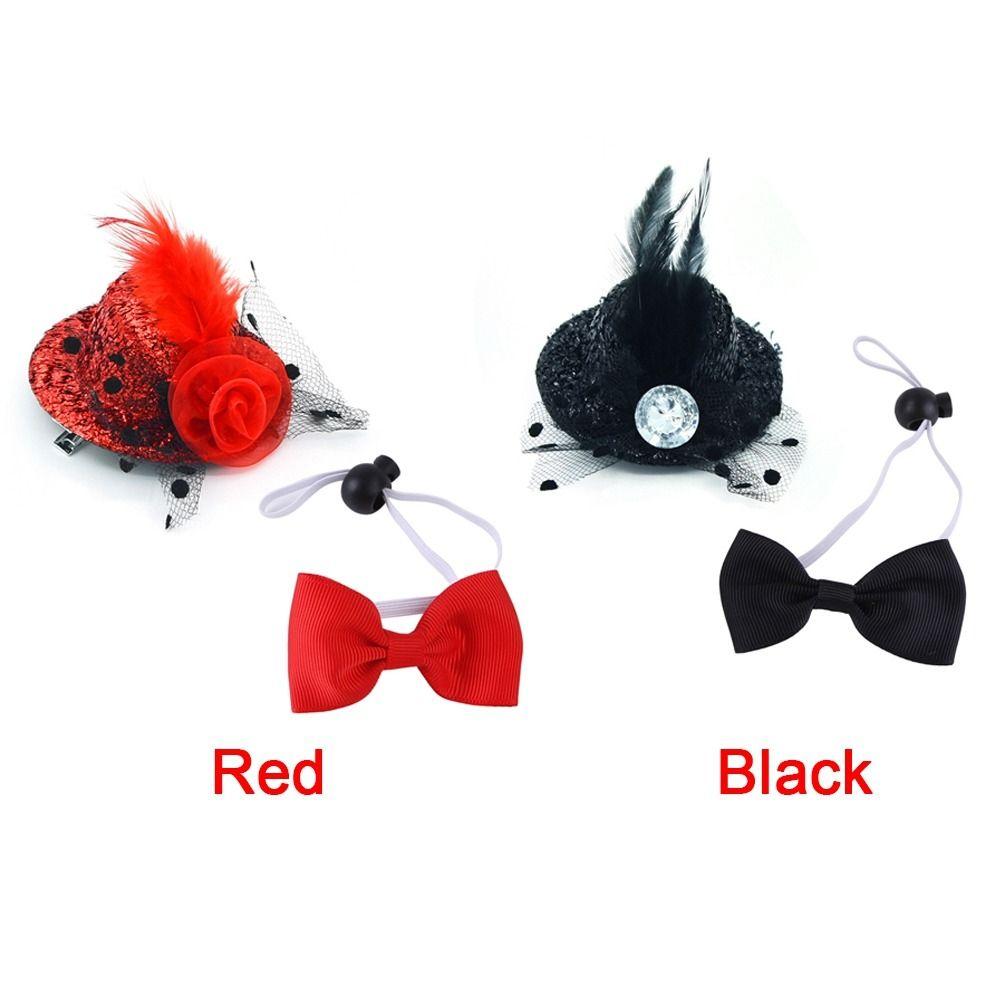 Party Cosplay Pet Supplies Dog Costume Top Hat Headwear Cowboy Hat Dogs Caps Pet Gentleman Hats