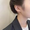 Korean Heart Buckle Ear Clip - Fashionable No-Pierce 925 Sweet Earring, Student Trendy Style