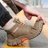 New Winter Thickened Wool Work Safety Shoes For Men Steel Toe Cap Work Boots Non Slip Security Shoes Male Snow Boots