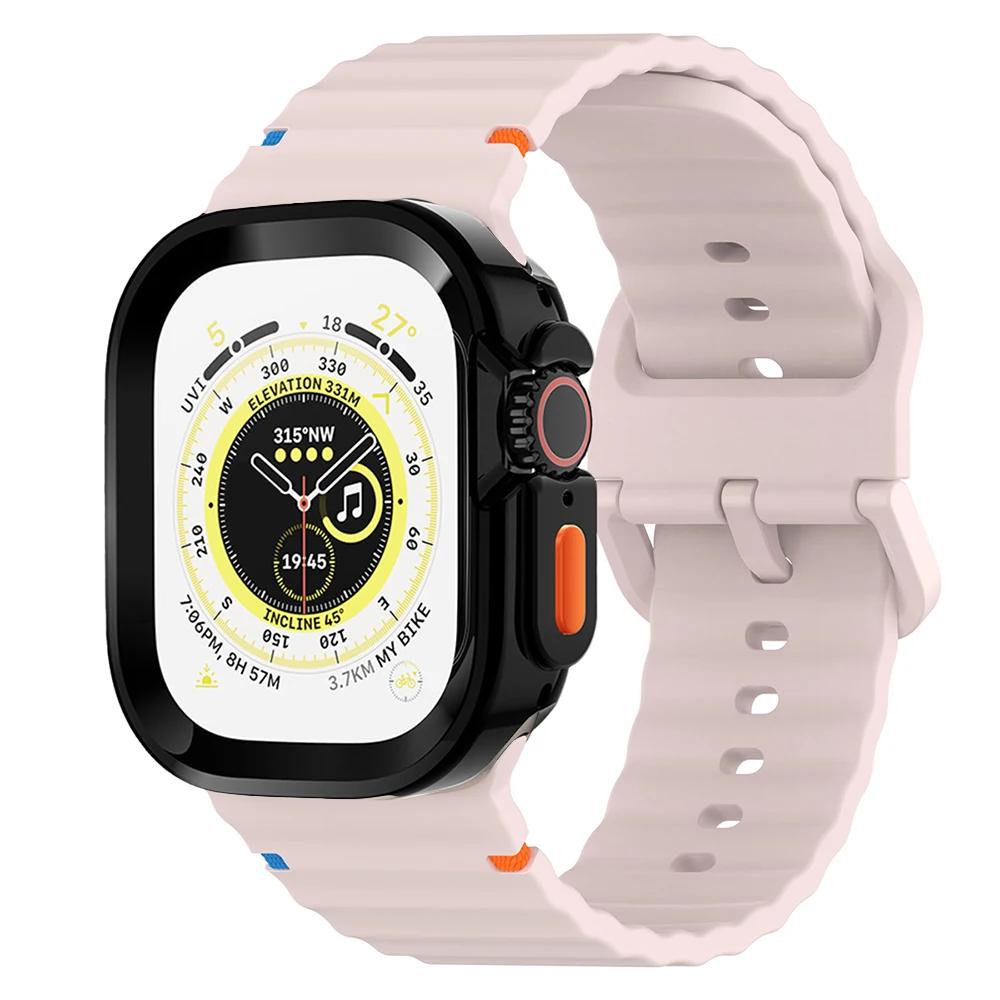 Hülle+Silikonarmband für Apple Watch Ultra 3 2 49mm 46mm 42mm 45mm 44mm 41mm 40mm Uhrenarmband Für Serie 11 10 9 8 7 6 5 4 SE3/2/1