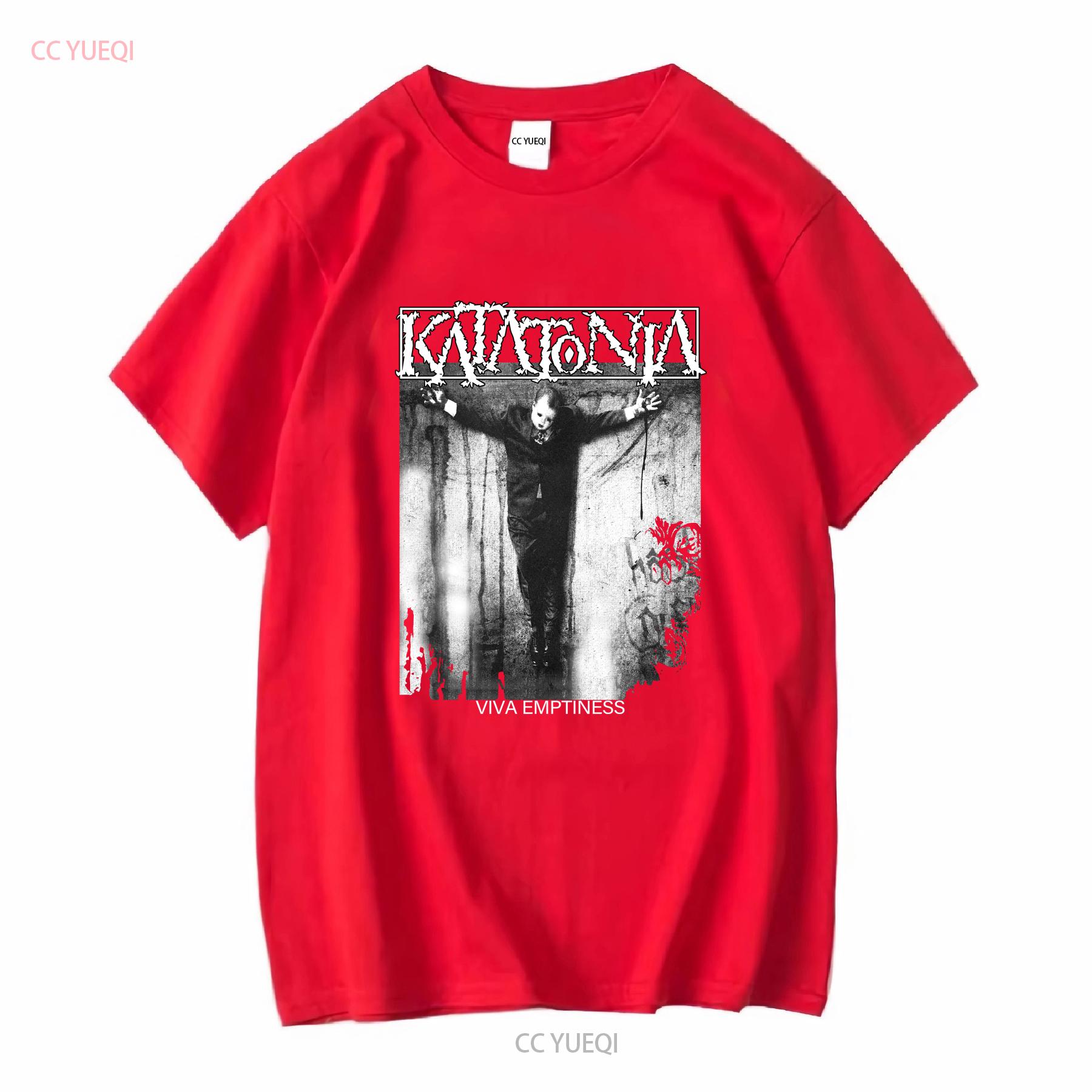 Remake 2 sided KATATONIA Viva Emptiness T Shirt TE4348 vintage Washed Breathable Soft Unisex Stretched fashion graphic S