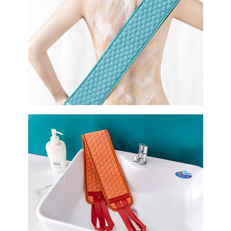 Shower Exfoliating Back Scrubber Bath Belt Towel Ball Glove Deep Mud Clean Korean Body Washcloth Japanese Rear Scrub Pull Strap