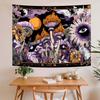 VIKAMA Magic Mushroom Tapestry Vintage Boho Wall Decor Trippy Eye Flower Art Y2K Aesthetic Room Decoration Festival Home Gift