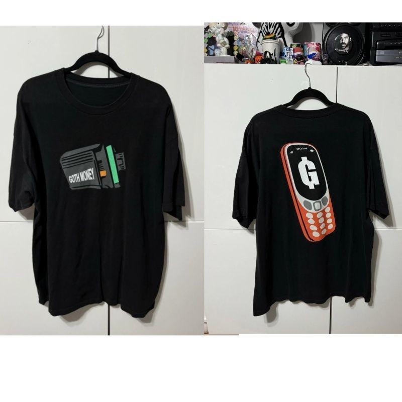 Goth Money Records Пейджер Телефон Nokia Футболка Винтажный Мобильный Телефон Печатная Футболка с коротким рукавом M