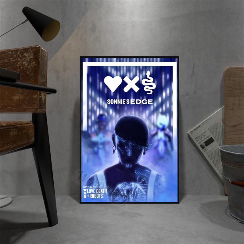 Klasika Evropa a Amerika Film Láska, smrt a roboti Obrázky pro pokoj Obývací plátno Umění Domov Nástěnná dekorace Tisk plakát