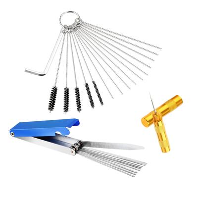 Carburetor , 30 Piece Carburetor Tool Kit, Stainless Wrench Tool Kit, Hex Wrench, Cleaning