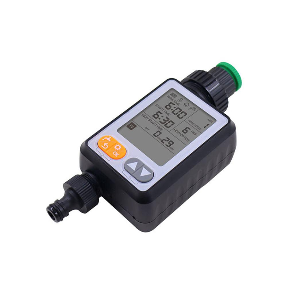 Programmable Water Timer with Auto Rain Delay IPX5 Waterproof and Large LCD Display for Garden Sprinkler Systems