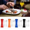 Cutlery Set with Portable Pouch Bag Stainless Flatware Camping Utensil Set for Outdoor Travel Picnic Office School Lunch