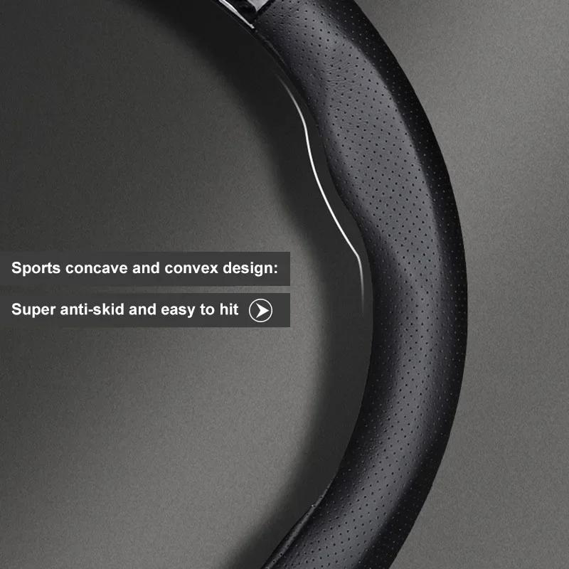 For Honda Car Steering Wheel Cover Breathable Anti Slip PU Leather Steering Cover for Honda Civic Accord CRV HRV Fit Jazz City J