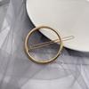 5pcs Elegant Round Hair Clip - Durable Golden Hair Accessory for Women & Men, Unisex Adult Everyday Styling, Secure Hold for Casual & Formal Occasions