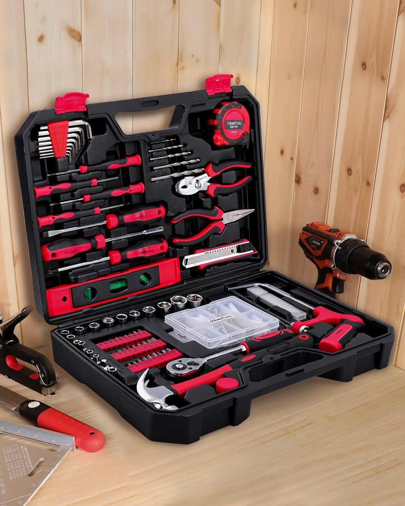 226-Piece Home & Auto Repair Tool Kit - Essential Mechanic & Household Tools for DIYers and Handymen