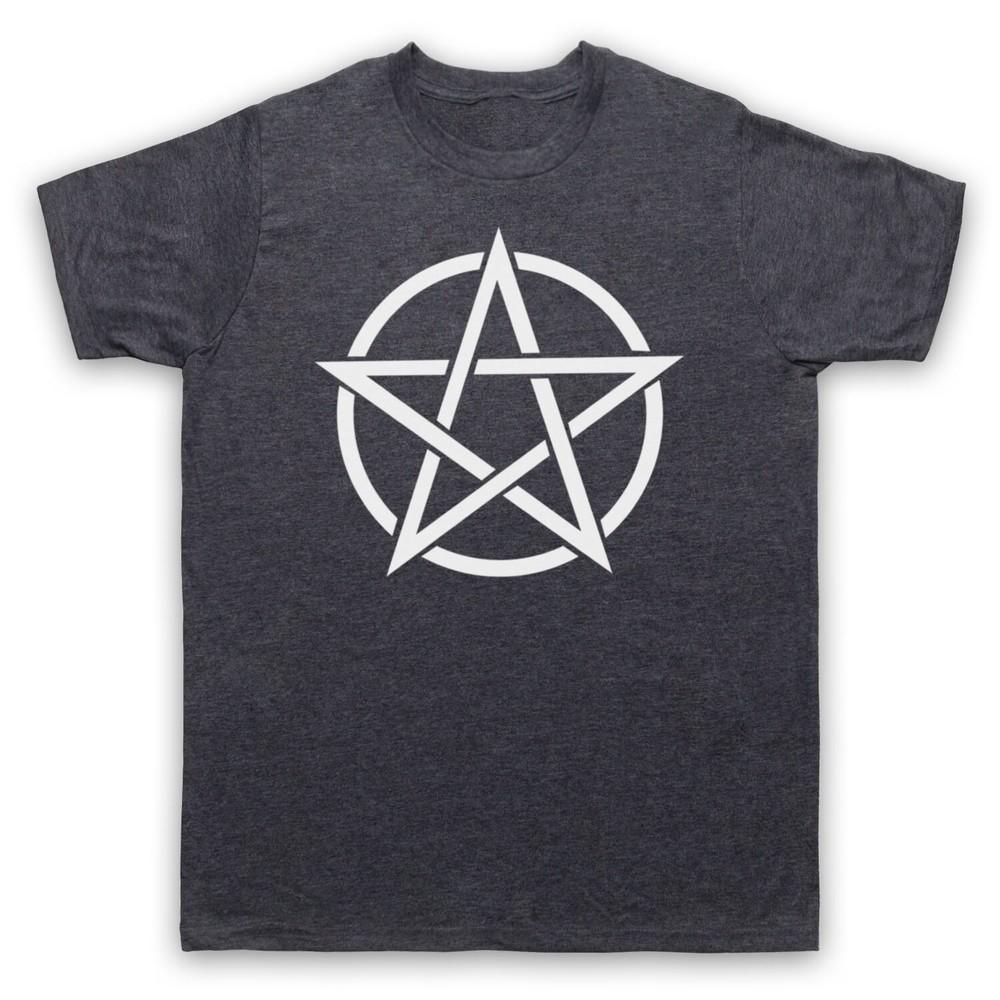 Pentagram Okultní Symbol Černá Magie Goth Čarodějnictví Pánské a Dámské Tričko