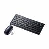 Sanwa Supply Wireless Keyboard with Mouse (No Numeric Keypad) USB Connection 2.4GHz Rechargeable Japanese 86 Keys Pantograph Black SKB-WL32SETBK