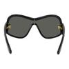 Loewe Irregular Shape Sunglasses With Mirror Leg Decoration Unisex Sunglasses Black LW40108I01C