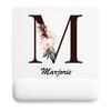 Tapis de souris - PLANETEE - Marjorie Lettre Fleur - Multicolore - 22x18 cm - Impression sublimation HD