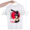 Bunny Girl Senpai Sakurajima Mai Printed T Shirt  Unisex Retro Washed Tops Tees Harajuku Tshirt Streetwear Hip Hop Male T-shirts Shirt