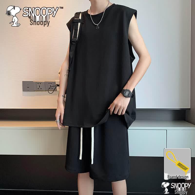 

Snoopy Men s Summer Sleeveless Sport Set M