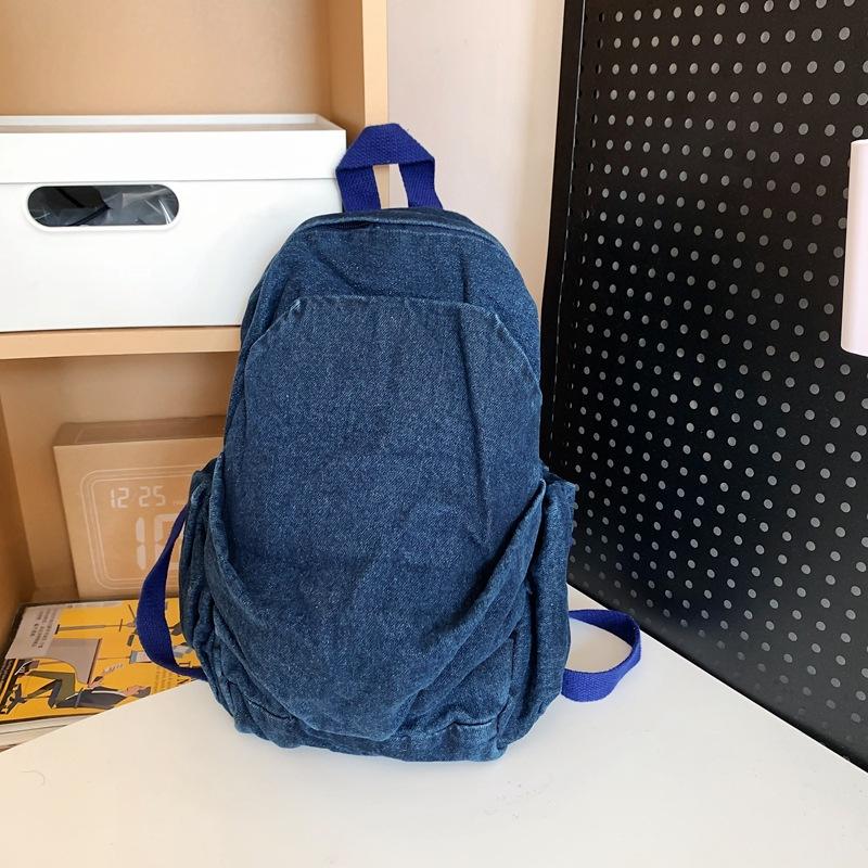 Denim Outing Shopping Small Backpack Women's Backpack Fashion Versatile School Bag