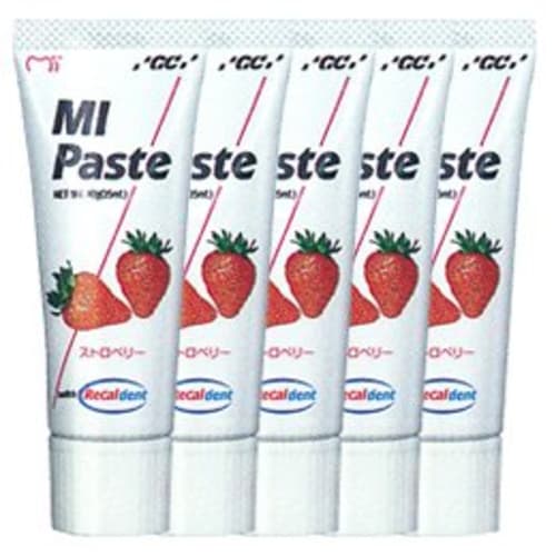 GC MI Paste 40g x 5 bottles, for dental use, Strawberry