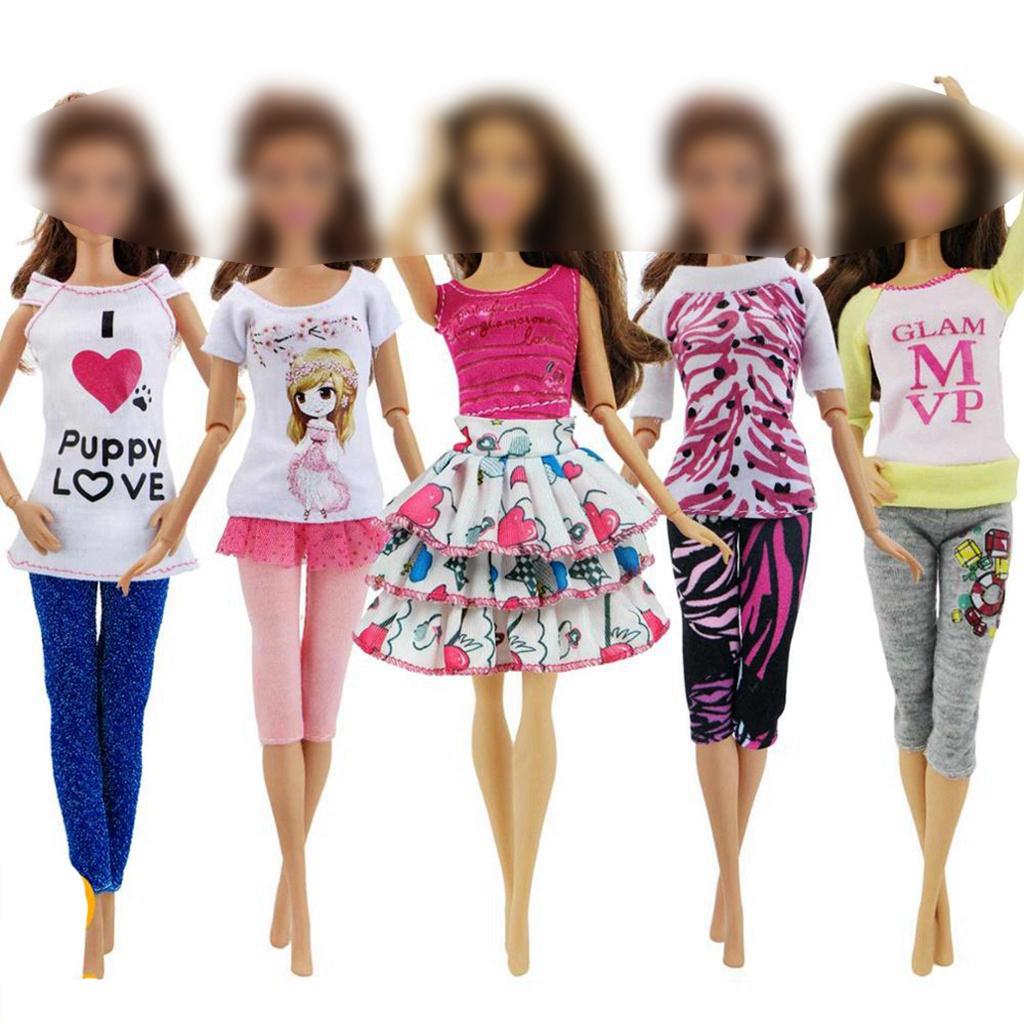 Ținută Păpușă 1/6 Fashion Girl Rochie Mini Fustă Rochie Pantaloni Haine pentru Păpușă 30cm 11,5 inch Set Cadou Jucărie Fată