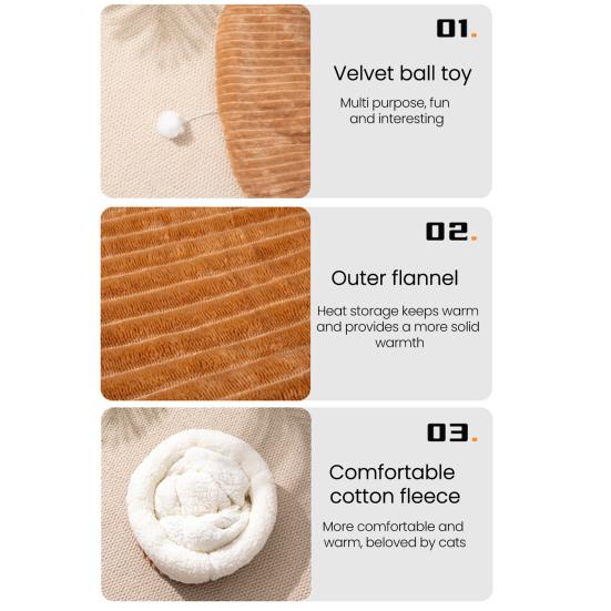 Cat Sleeping Bag Cozy Winter Plush Cat Sack Warm Pet Bed Cave Kittens Tunnel Calming Bed Pet Hideaway for Kittens Puppies Rabbits