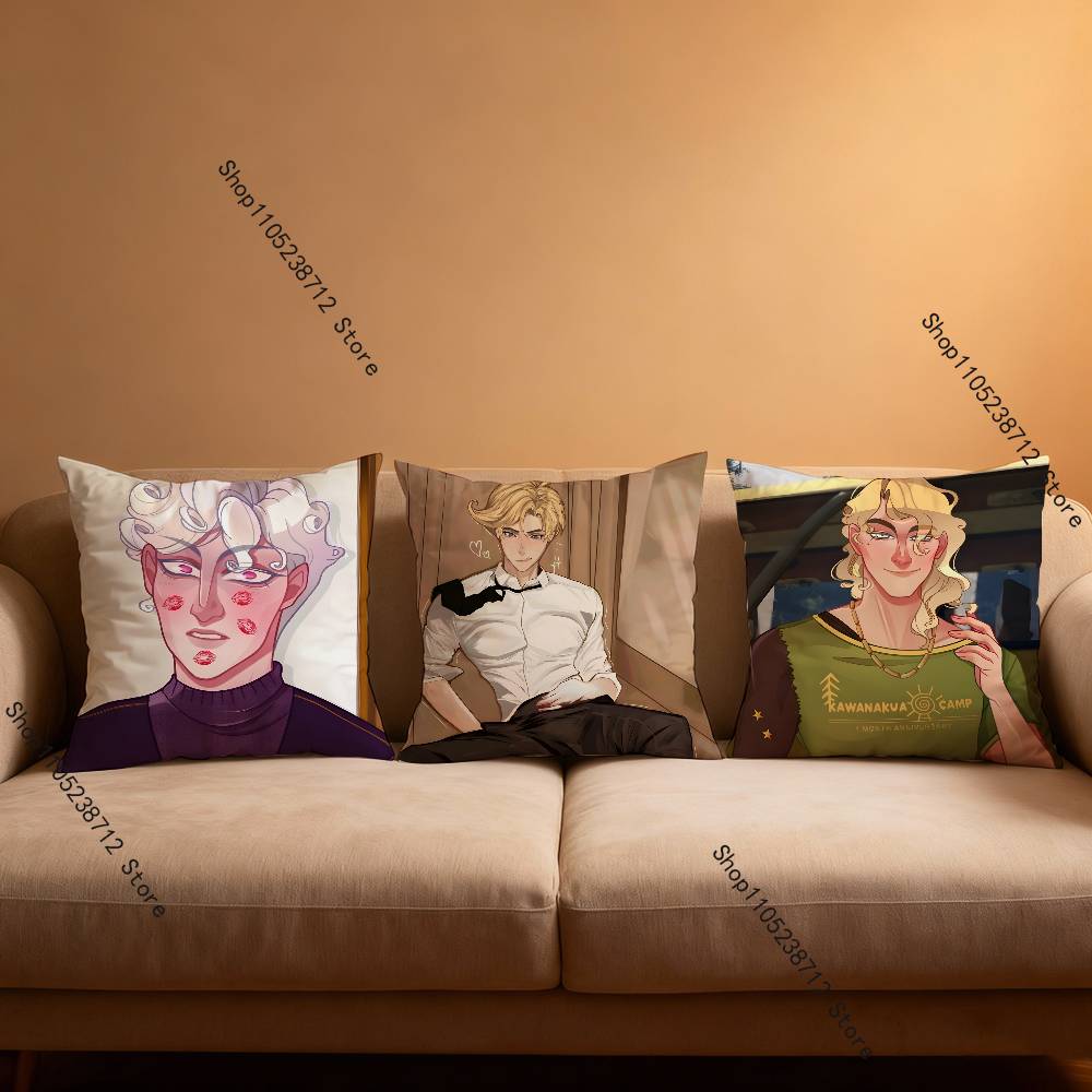 Game D-Dating K-Killmulator Pillow Covers Cartoon Sofa Decorative Home Double-Sided Printing Short Plush Cute Cushion Cover