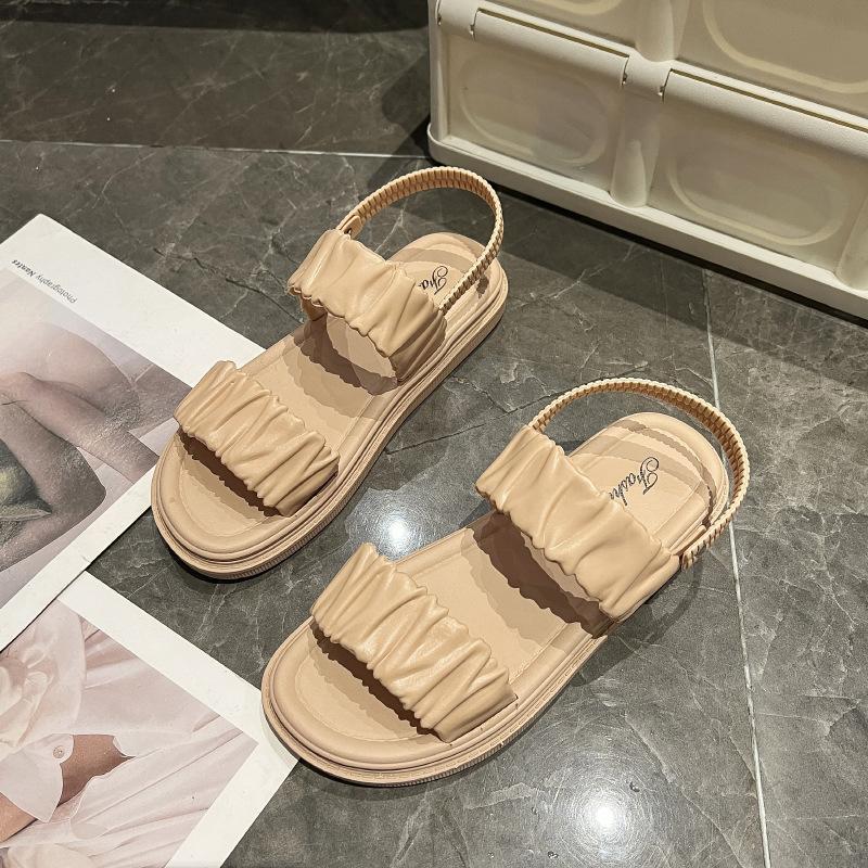 Wholesale of Summer New Footwear for Foreign Trade Outdoor Anti slip slippers Fashionable and Versatile Flat Beach Sandals