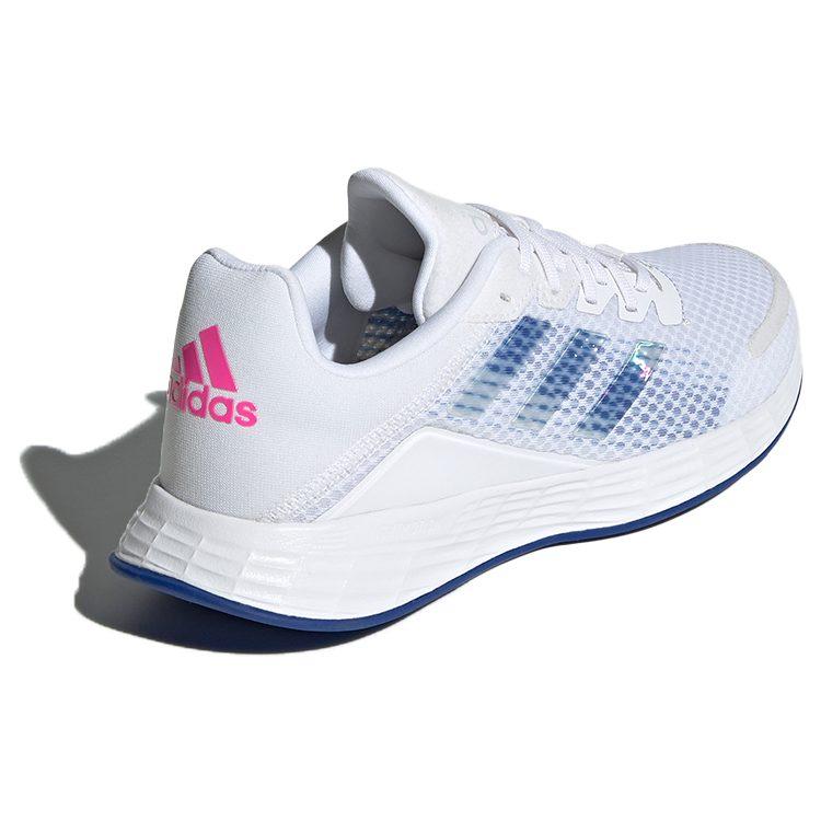 adidas Duramo Sl Comfortable Textile, Synthetic Leather Low Top Running Shoes Women's White Blue FY6710